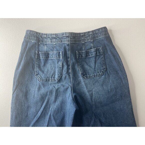 Talbots Jeans Size 8P Petite Wide Leg Crop Jeans - Picture 11 of 11